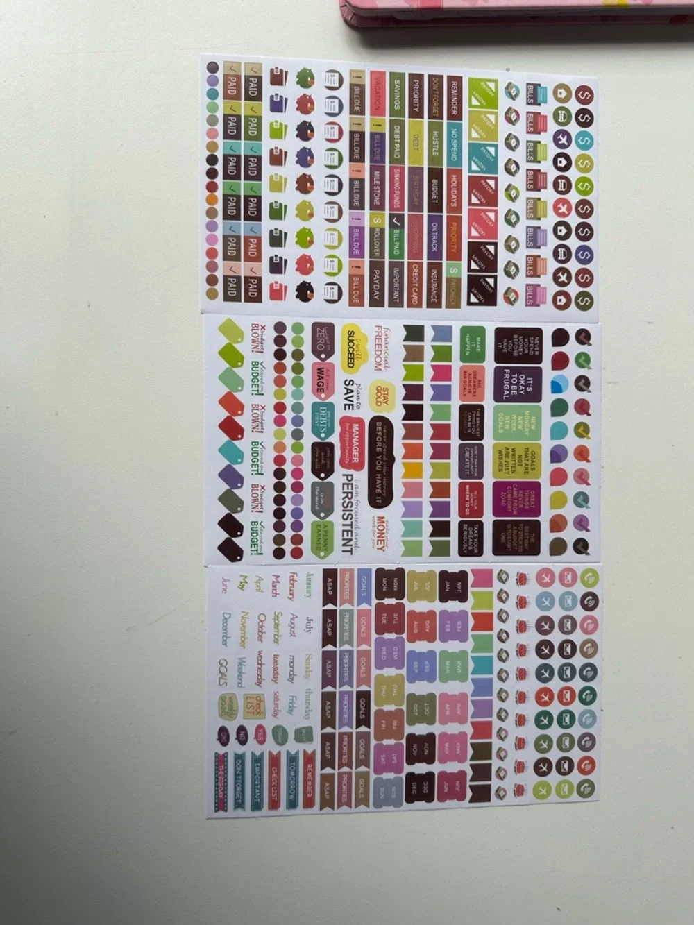 2026 Floral Weekly Monthly Planner Organizer w Stickers New